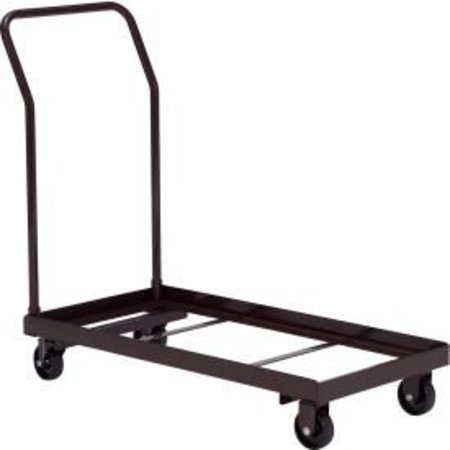 NATIONAL PUBLIC SEATING Interion Chair Cart For Folding Chairs  Horizontal Stack  36 Chair Capacity INT-DY700/800